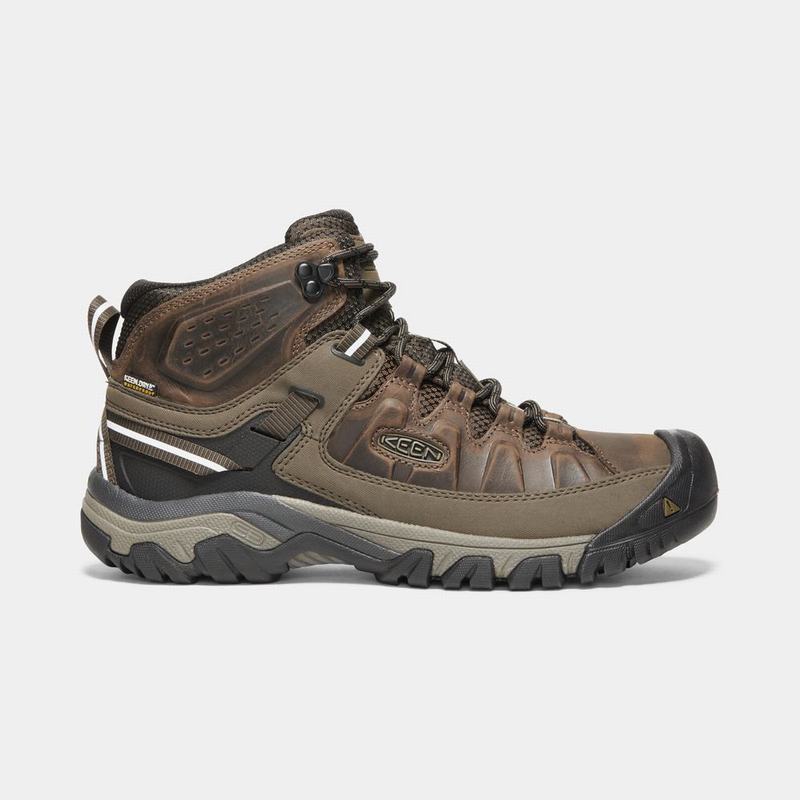 Botas De Montaña Keen Targhee III Waterproof Mid Para Hombre Marrom - Botas Keen Mexico (520396-NIT)